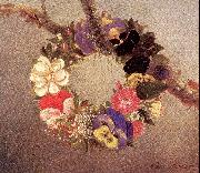 Mount, Evelina Floral Wreath oil painting